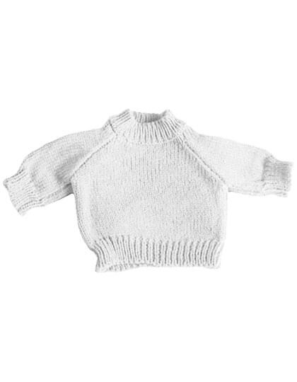 Sweter Raglanowy Akrylowy White MM83-556200 