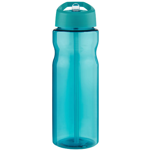 Bidon H2O Base® o pojemności 650 ml z wieczkiem z słomką Akwamarynowy-Akwamarynowy 21004951 (2)