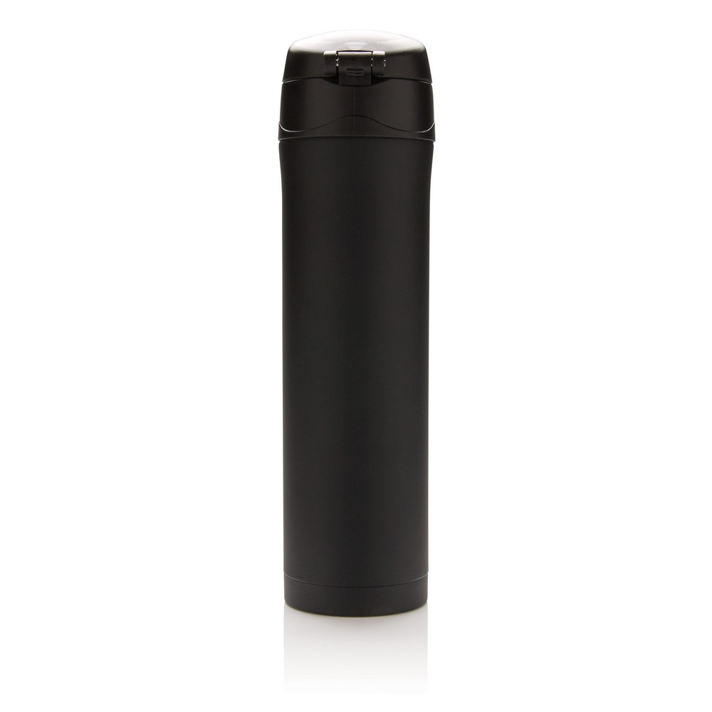 Kubek termiczny 450 ml, stal nierdzewna z recyklingu Czarny P435.501 (4)