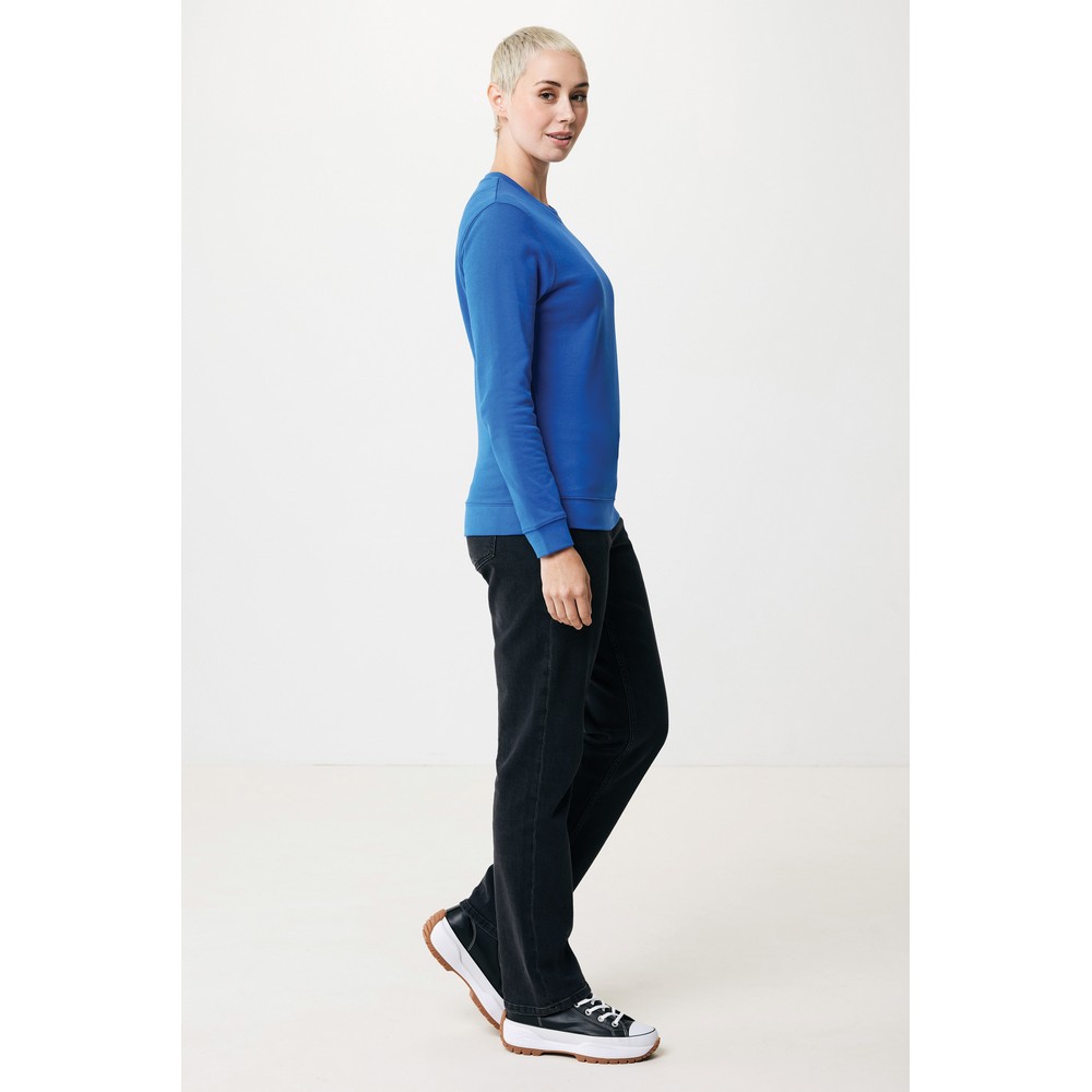 Bluza z bawełny z recyklingu Iqoniq Zion Niebieski T9300.025.XXS (11)