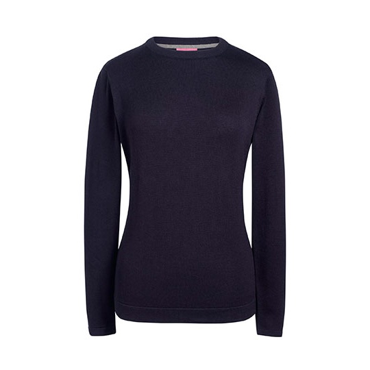 Sweter Damski Slim Bawełniany Akrylowy Navy BR2384-803360 