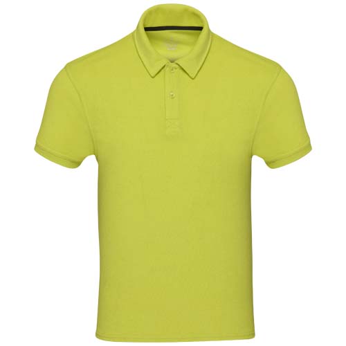 Koszulka polo Akoya, unisex, z materiału frotte z recyklingu  Limonkowy 37544639 (2)
