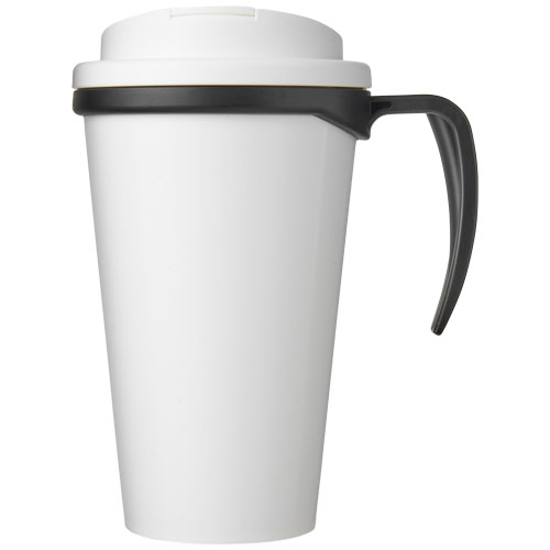 Kubek Brite-Americano® 350 ml z wieczkiem zapobiegającym rozchlapaniu Czarny-Biały 21042001 (2)