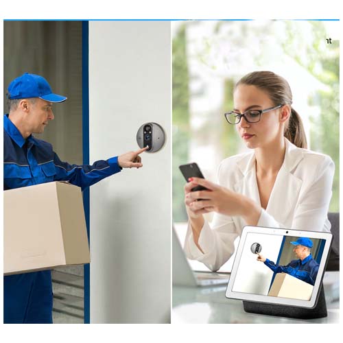 Prixton DV50 inteligentny wizjer do drzwi z Wi-Fi Czarny 1PA21190 (3)