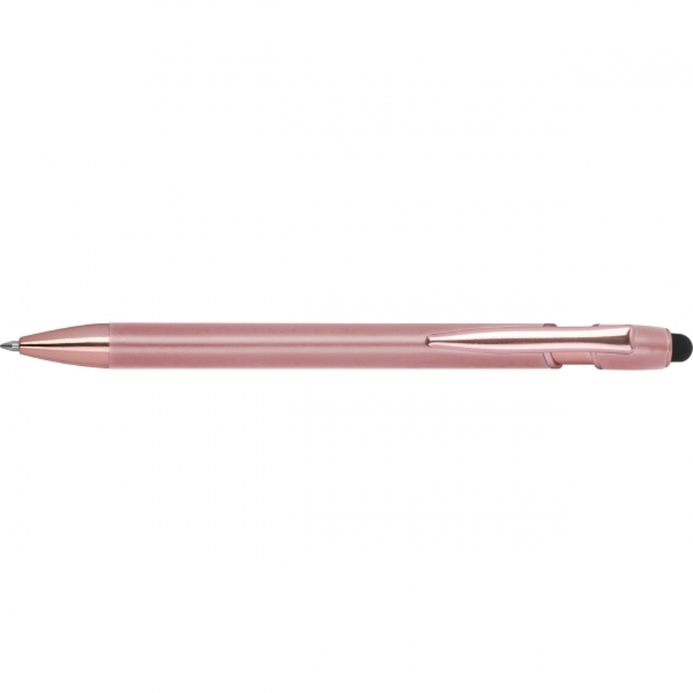 Długopis aluminiowy z recyklingu żelowy touch pen BELO HORIZONTE Różowe złoto 528195 