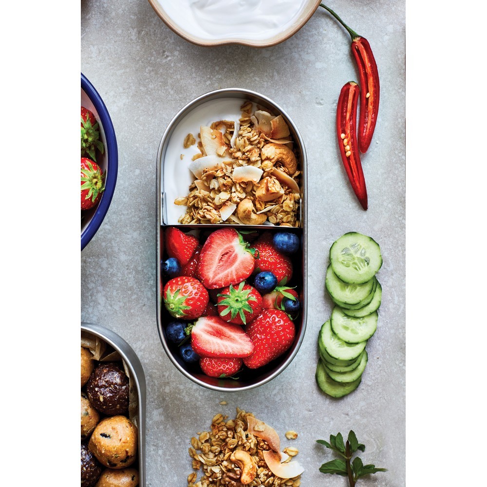 Lunchbox, pudełko śniadaniowe Black+Blum Double Bento Grey P439.2002 (16)