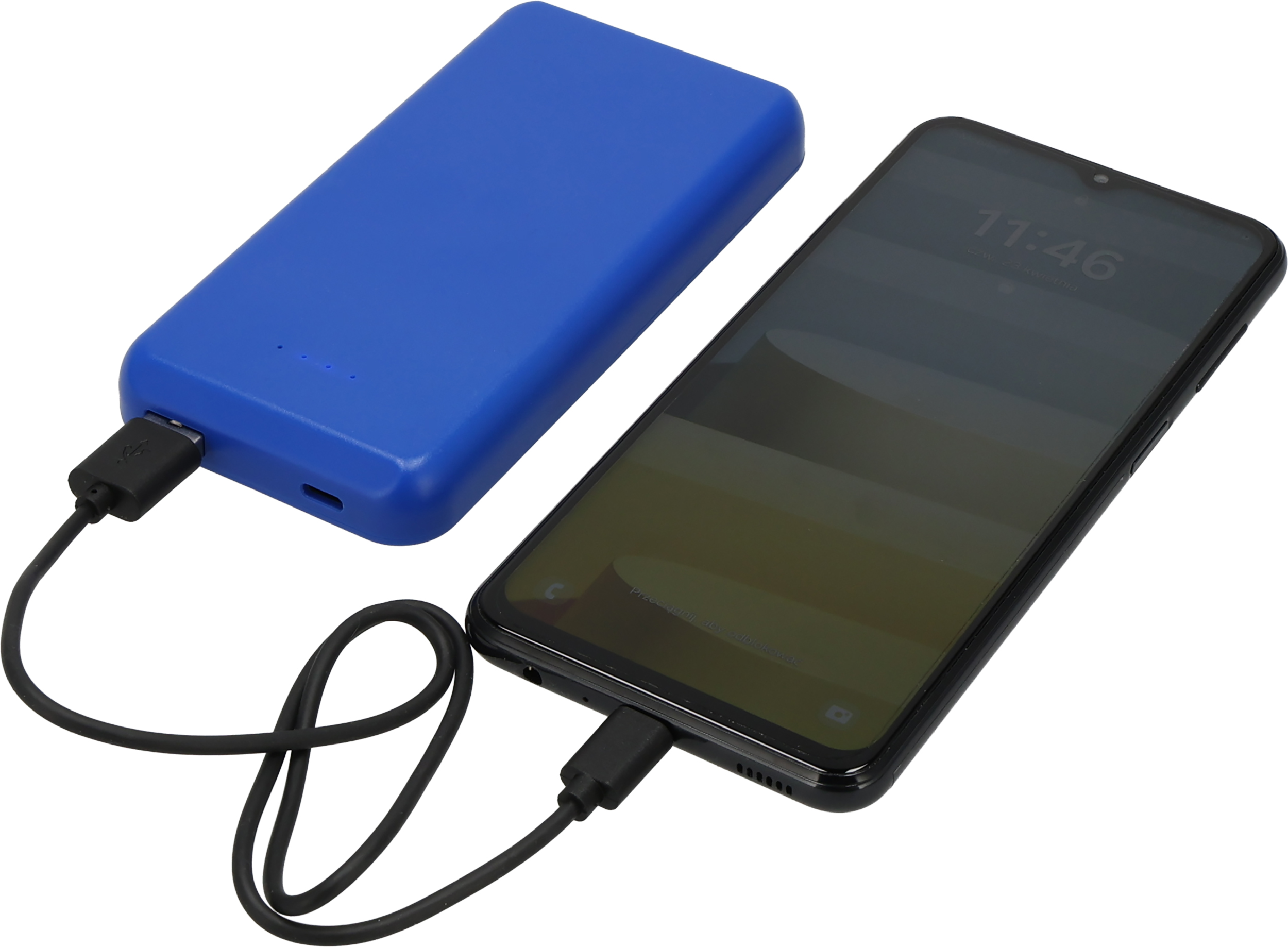 Power bank z ABS z recyklingu 10000 mAh PRESTON Niebieski 3549404 (5)