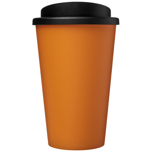 Kubek termiczny americano® o pojemności 350 ml z materiałów pochodzących z recyklingu Pomarańczowy-Czarny 21069131 (2)