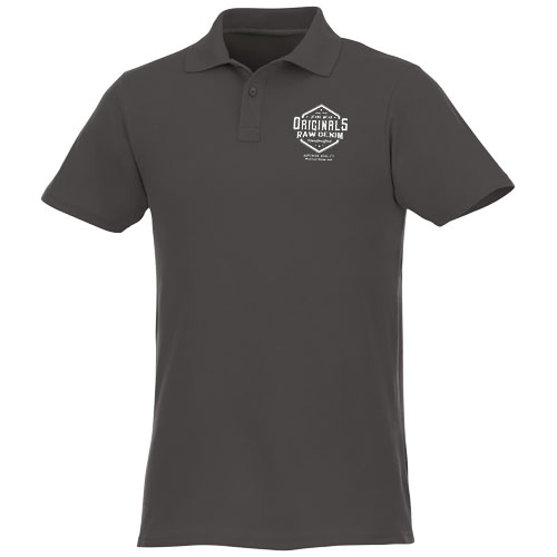 Helios - koszulka męska polo z krótkim rękawem Szary sztormowy 38106890 (1)