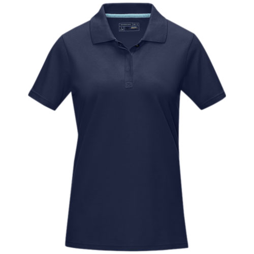 Damska organiczna koszulka polo Graphite z certyfikatem GOTS Granatowy 37509492 (3)