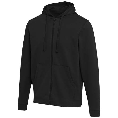 Jasper bluza unisex z kapturem z materiału organicznego pochodzącego z recyklingu z certyfikatem OCS, o gramaturze 280 g/m² Czarny 3966690A 