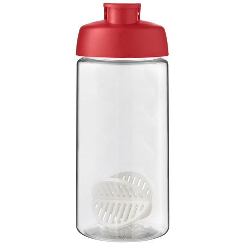 Shaker H2O Active Bop o pojemności 500ml Czerwony-Przezroczysty 21070421 (2)