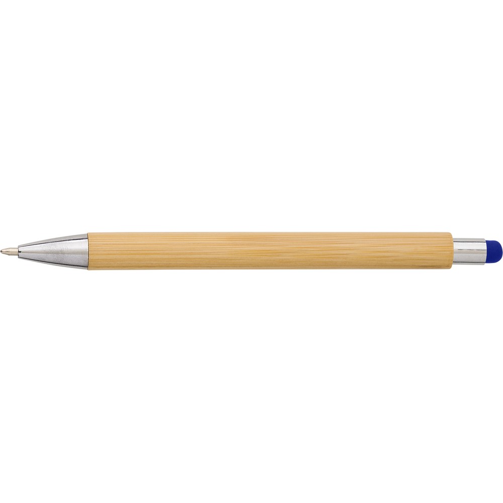 Bambusowy długopis, touch pen Niebieski V9335-11 (2)
