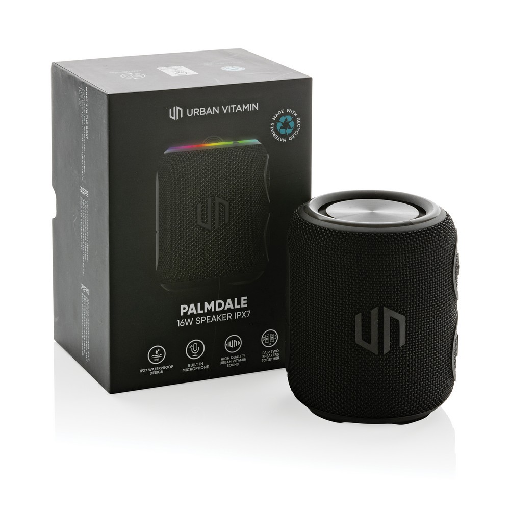 Głośnik bezprzewodowy 16W Urban Vitamin Palmdale, IPX7 Czarny P331.521 (10)