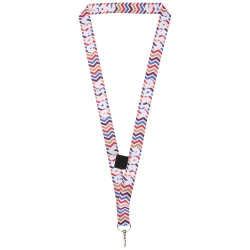 Neve smycz do nadruku sublimacyjnego z pętelką Czarny-Biały 1PL2190G 