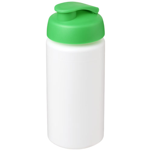Bidon Baseline® Plus o pojemności 500 ml z wieczkiem zaciskowym i uchwytem Biały-Zielony 21007206 