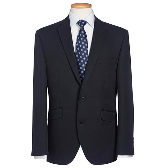 Marynarka męska slim jednorzedowa Navy BR651-478902 