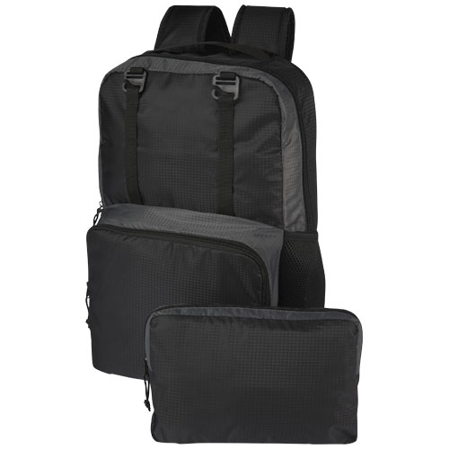 Trailhead plecak na 15-calowego laptopa o pojemności 14 l z recyklingu z certyfikatem GRS Czarny-Szary 12068290 (5)