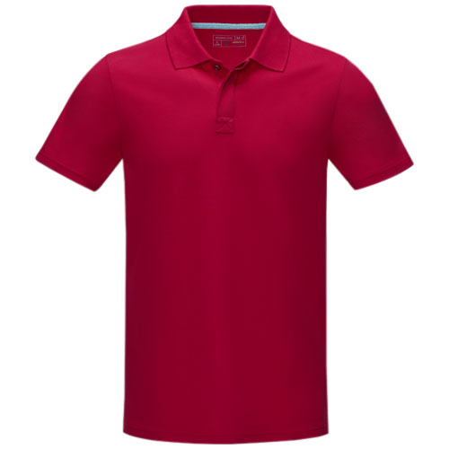 Męska organiczna koszulka polo Graphite z certyfikatem GOTS Czerwony 37508251 (3)