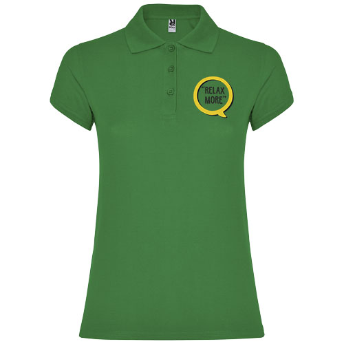 Star koszulka damska polo z krótkim rękawem Tropical Green R66345U5 (1)