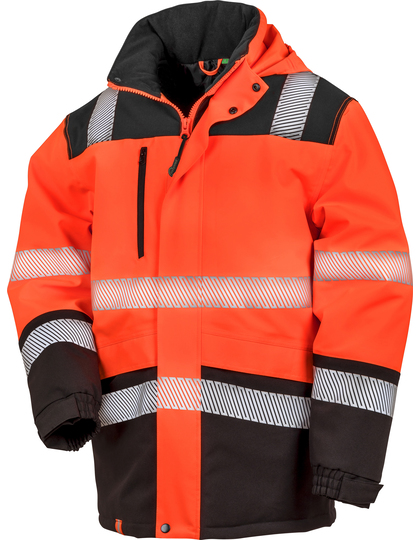 Kurtka Softshell Wodoodporna Odblaskowa - Fluorescent Orange & Black Fluorescent Orange RT475-578579 (1)
