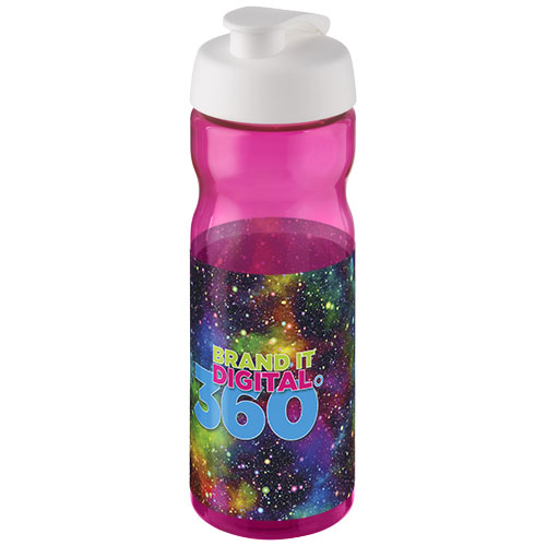 Bidon H2O Base® o pojemności 650 ml z wieczkiem zaciskowym Magenta-Biały 21004526 (1)