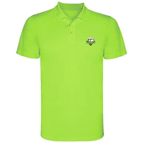 Monzha sportowa koszulka dziecięca polo z krótkim rękawem Lime / Green Lime K04042XM (1)
