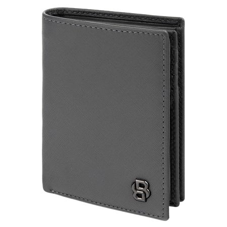 Składany portfel na karty Double B Saffiano Grey Szary HLF526H (3)