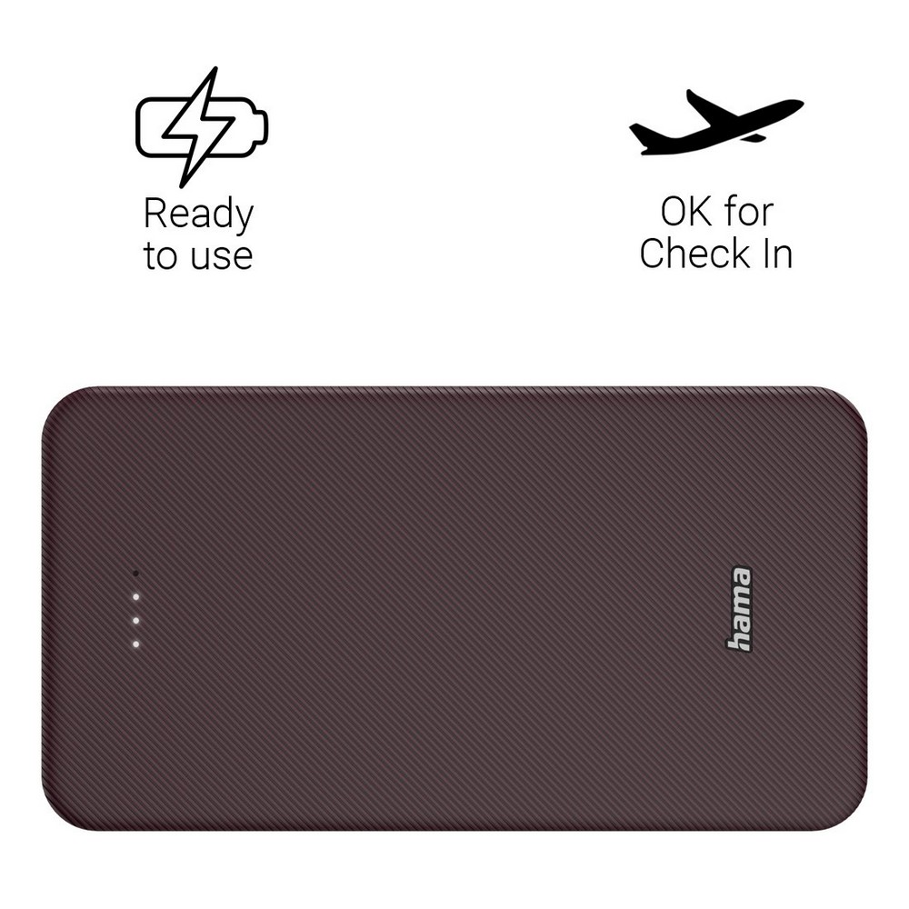Power bank 20000 mAh Hama Power Pack Burgund VH024-12 (3)