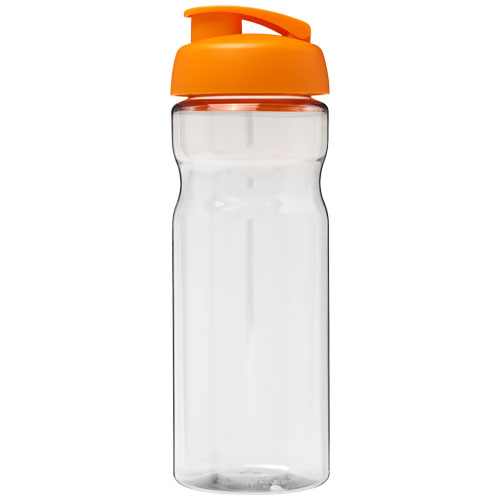 Bidon H2O Base® o pojemności 650 ml z wieczkiem zaciskowym Przezroczysty-Pomarańczowy 21004507 (2)