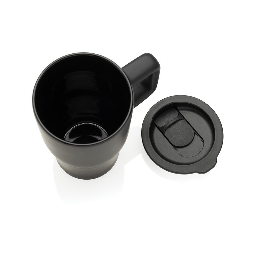 Ceramiczny kubek podrożny 490 ml Czarny P437.2201 (6)