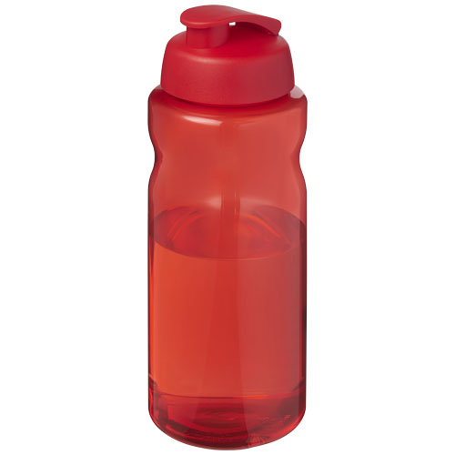 H2O Active® Eco Big Base bidon z wieczkiem zaciskowym o pojemności 1 litra Czerwony-Czerwony 21017821 