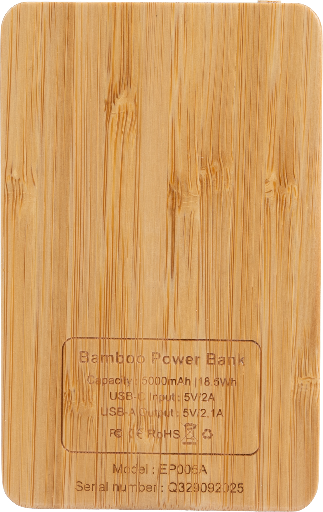 Power bank z podświetlanym logo 5000 mAh Beżowy EG061713 (4)