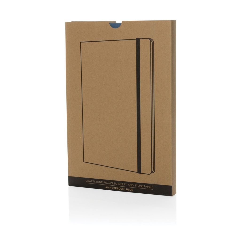Notatnik z papieru kamiennego A5 Crafstone Niebieski P774.595 (7)