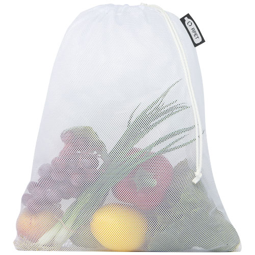 Torba na zakupy z pochodzącego z recyclingu poliestru z nadrukiem sublimacyjnym 30 x 41 cm Biały 1PL03701 (3)