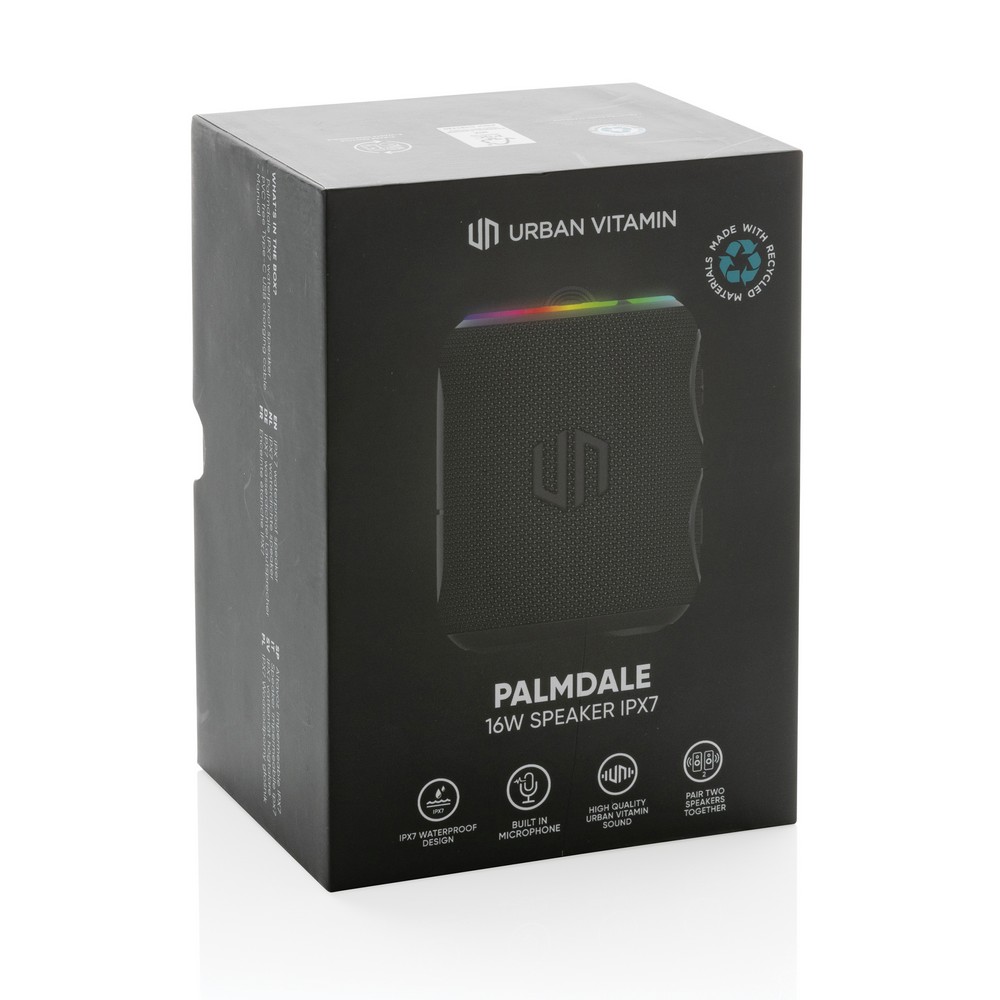 Głośnik bezprzewodowy 16W Urban Vitamin Palmdale, IPX7 Czarny P331.521 (11)