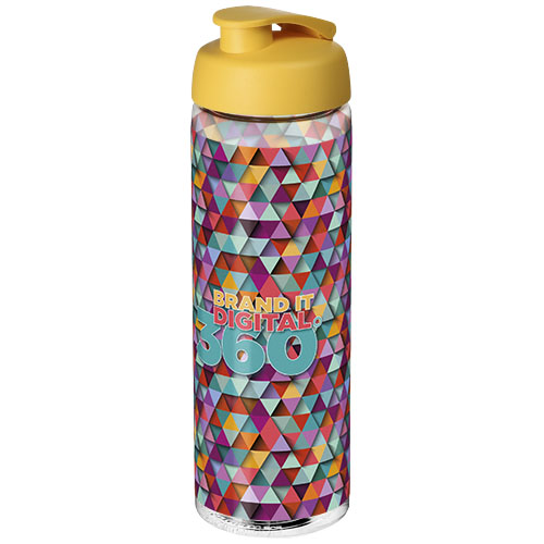 Bidon H2O Vibe o pojemności 850 ml z otwieranym wieczkiem Przezroczysty-Żółty 21009410 (1)