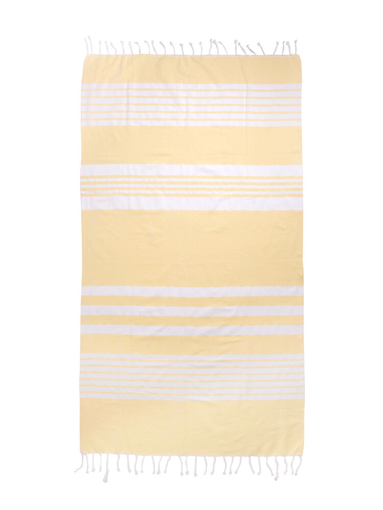 Gadżet reklamowy - ELLA HAMAM 145X250CM, Ż&Oacute;ŁTY