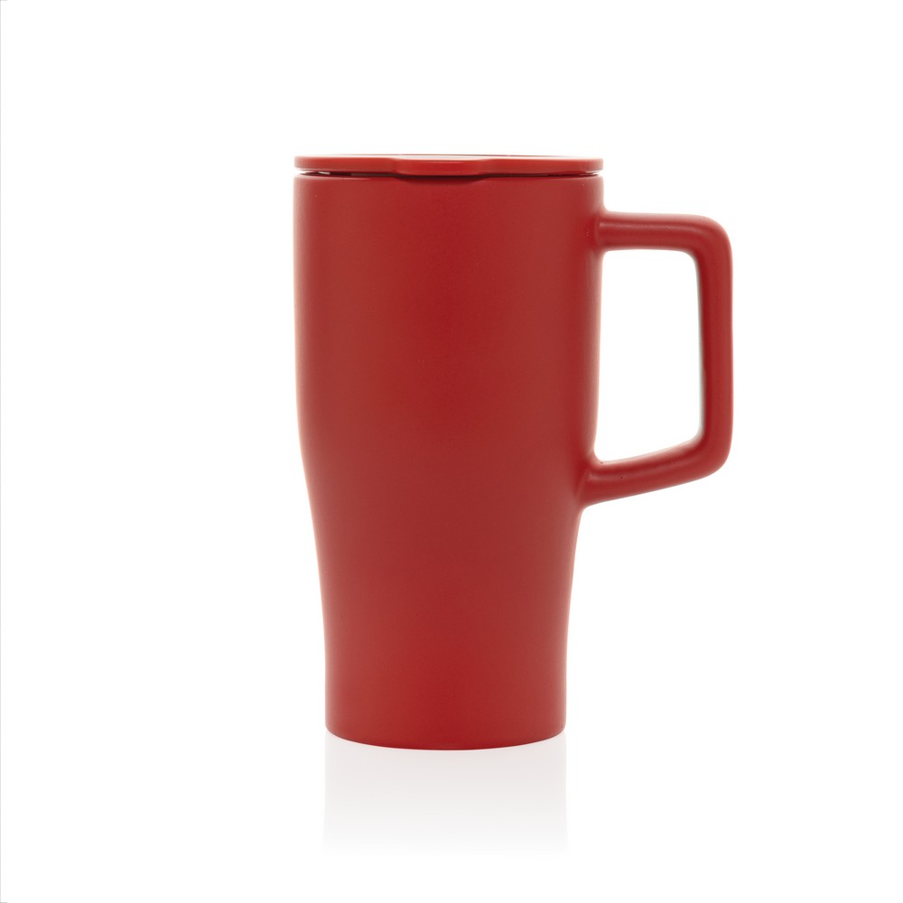 Ceramiczny kubek podrożny 490 ml Czerwony P437.2204 (4)