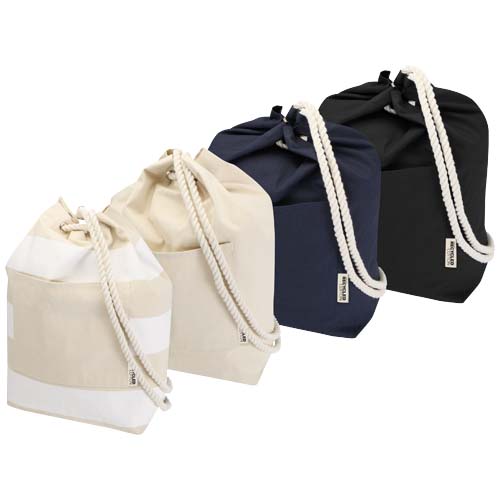 Torba żeglarska typu duffel Florida o pojemności 15 l, wykonana z recyklingowanej tkaniny z recyklingu z certyfikatem GRS o g Czarny 12080690 (4)