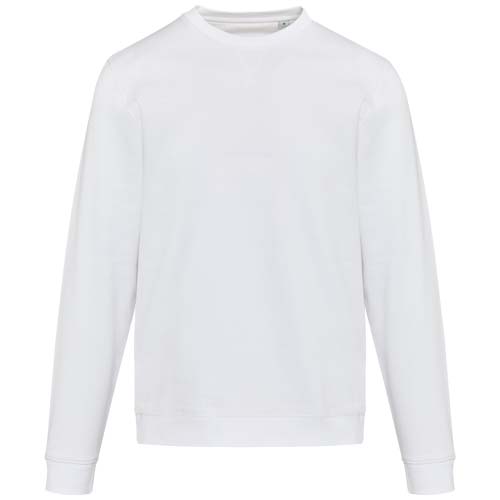 Jasper organiczna bluza unisex z recyklingu o gramaturze 280 g/m² z okrągłym dekoltem i certyfikatem OCS Biały 39561010 (2)
