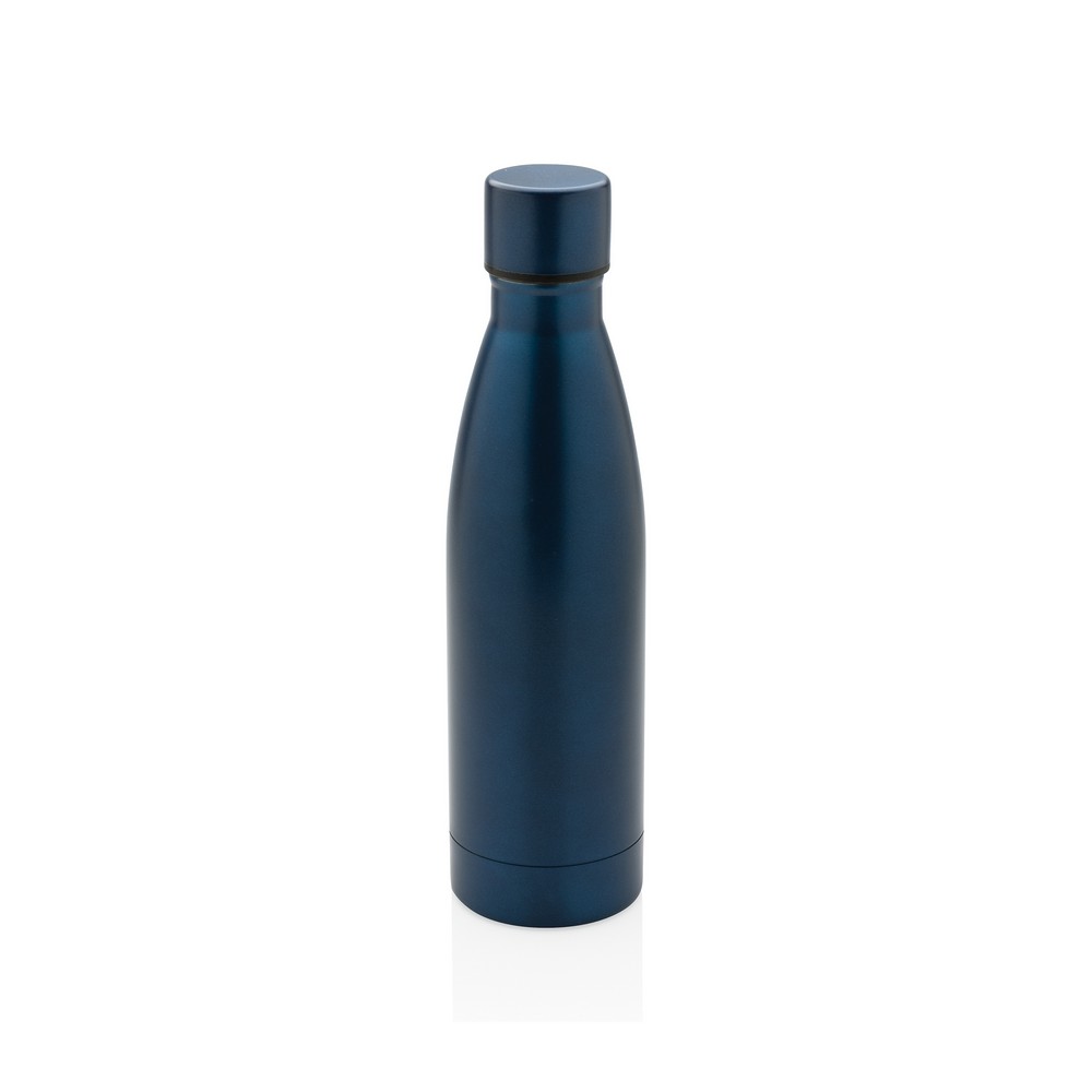 Butelka termiczna 500 ml, stal nierdzewna z recyklingu Niebieski P433.275 