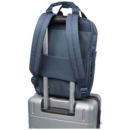 Trip Aware™, plecak na laptopa 14 cali wykonany z materiałów z recyklingu, 9 l Szaroniebieski 12076255 (4)