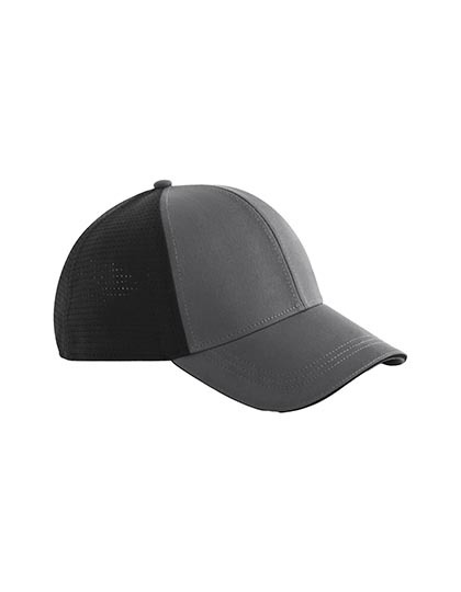 Czapka Z Daszkiem 6 Panelowa Odprowadzajaca Wilgoc Siatkowa Gunmetal Grey CB165-988135 
