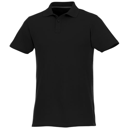 Helios - koszulka męska polo z krótkim rękawem Czarny 38106990 