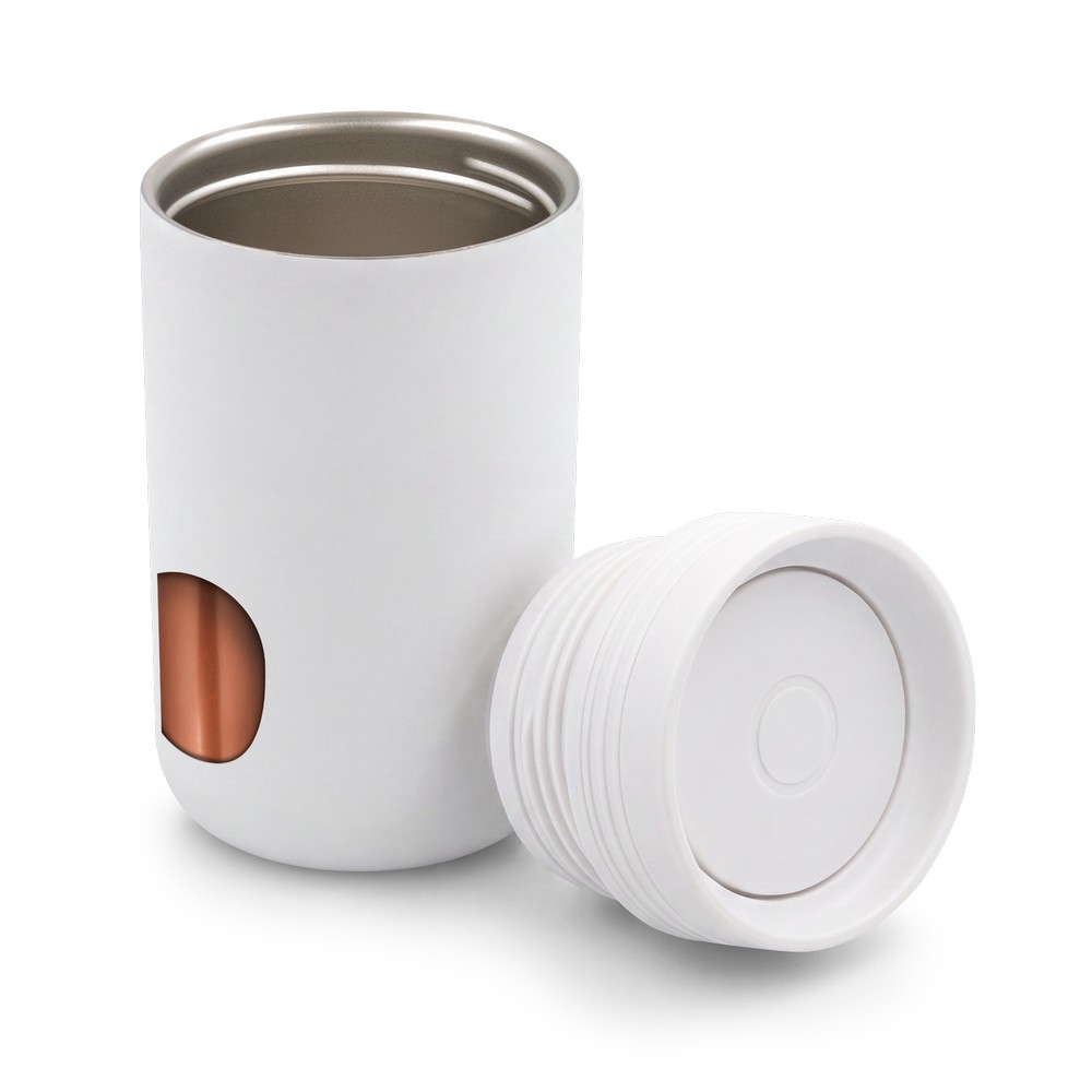 Kubek termiczny 275 ml z wieczkiem 360 stopni Air Gifts | Tondeyo Biały VA982-02 (4)