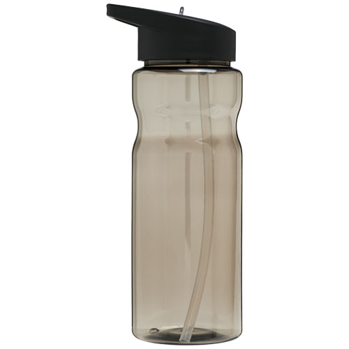 Bidon H2O Base® o pojemności 650 ml z wieczkiem z słomką Węgiel drzewny-Czarny 21004903 (3)