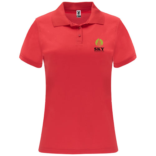 Monzha sportowa koszulka damska polo z krótkim rękawem Czerwony R04104I1 (1)