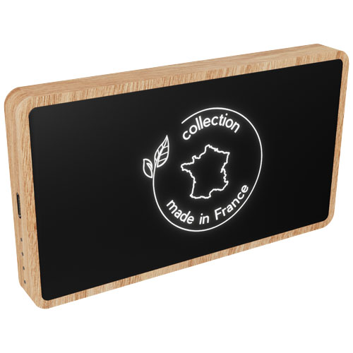 SCX.design P34 drewniany, bezprzewodowy powerbank o pojemności 5000 mAh  Jasny brązowy 1PX12570 (3)