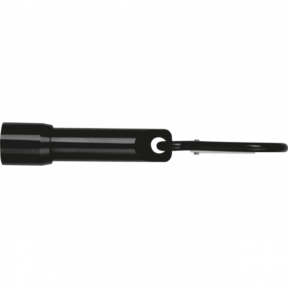 Mini latarka z aluminium z recyklingu BERGAMO Czarny 529303 (3)